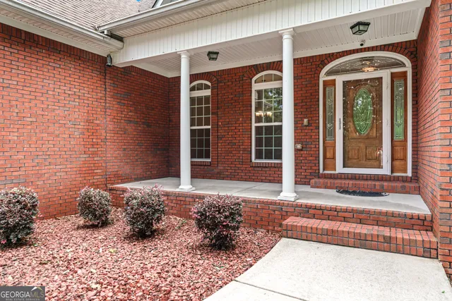 a front view of a house