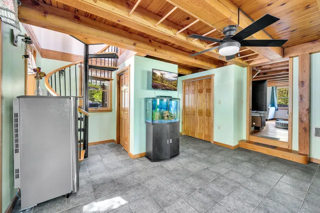 a view of a storage room