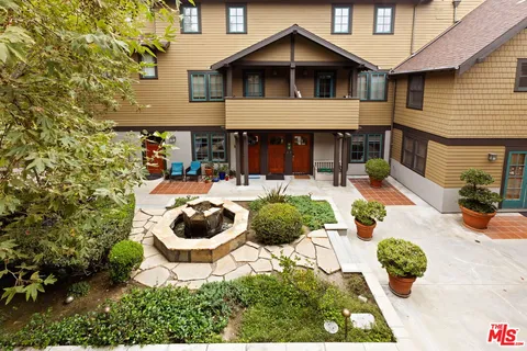 a house view with a seating space