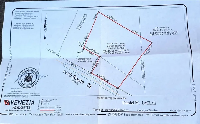 $49,900 | Rt-21 Street North, Wayland, NY 14572