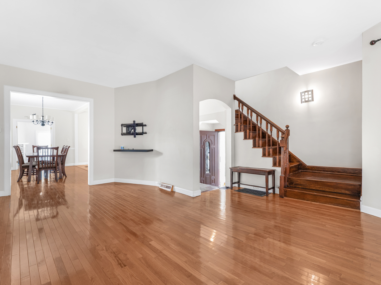 3439 West 66th Place Chicago, IL 60629 - Photo 5 of 31 a view of a livingroom with furniture and wooden floor