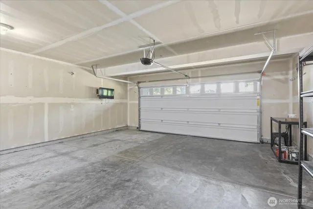 a view of a garage