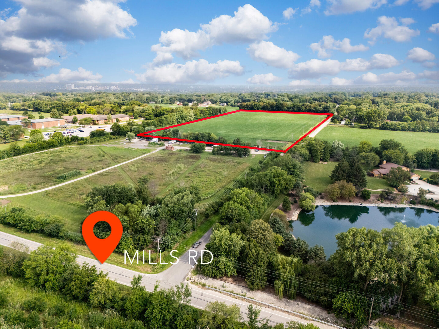 0 Hermans Lane Joliet, IL 60433 - Photo 15 of 18 an aerial view of a pool and an outdoor space