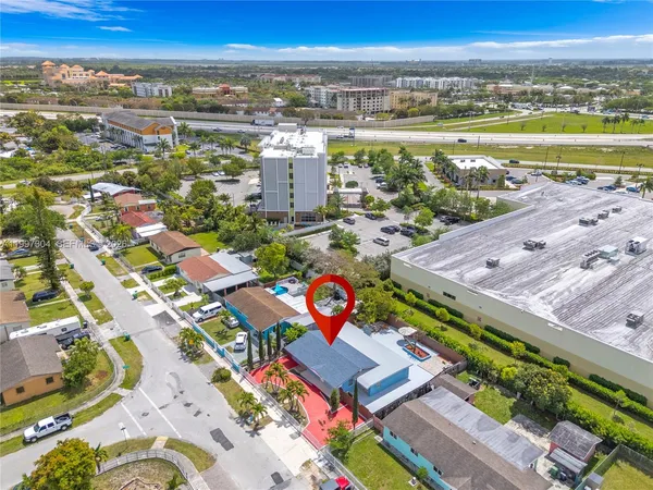 a view of city and ocean