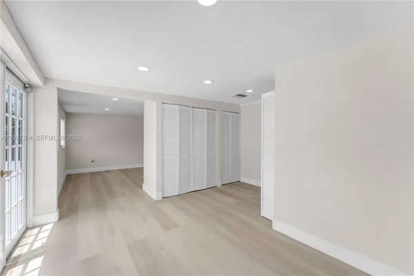 a view of an empty room