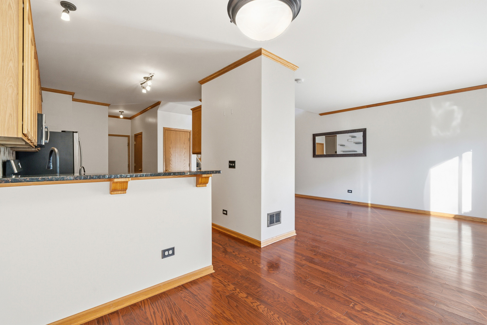 17656 Gilbert Drive Lockport, IL 60441 - Photo 17 of 32 a view of a kitchen with wooden floor
