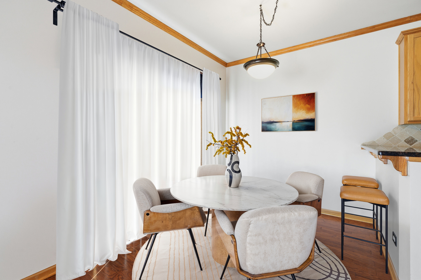 17656 Gilbert Drive Lockport, IL 60441 - Photo 3 of 32 a dining room with furniture and wooden floor