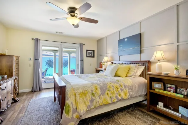 a room with gym equipment and a large window