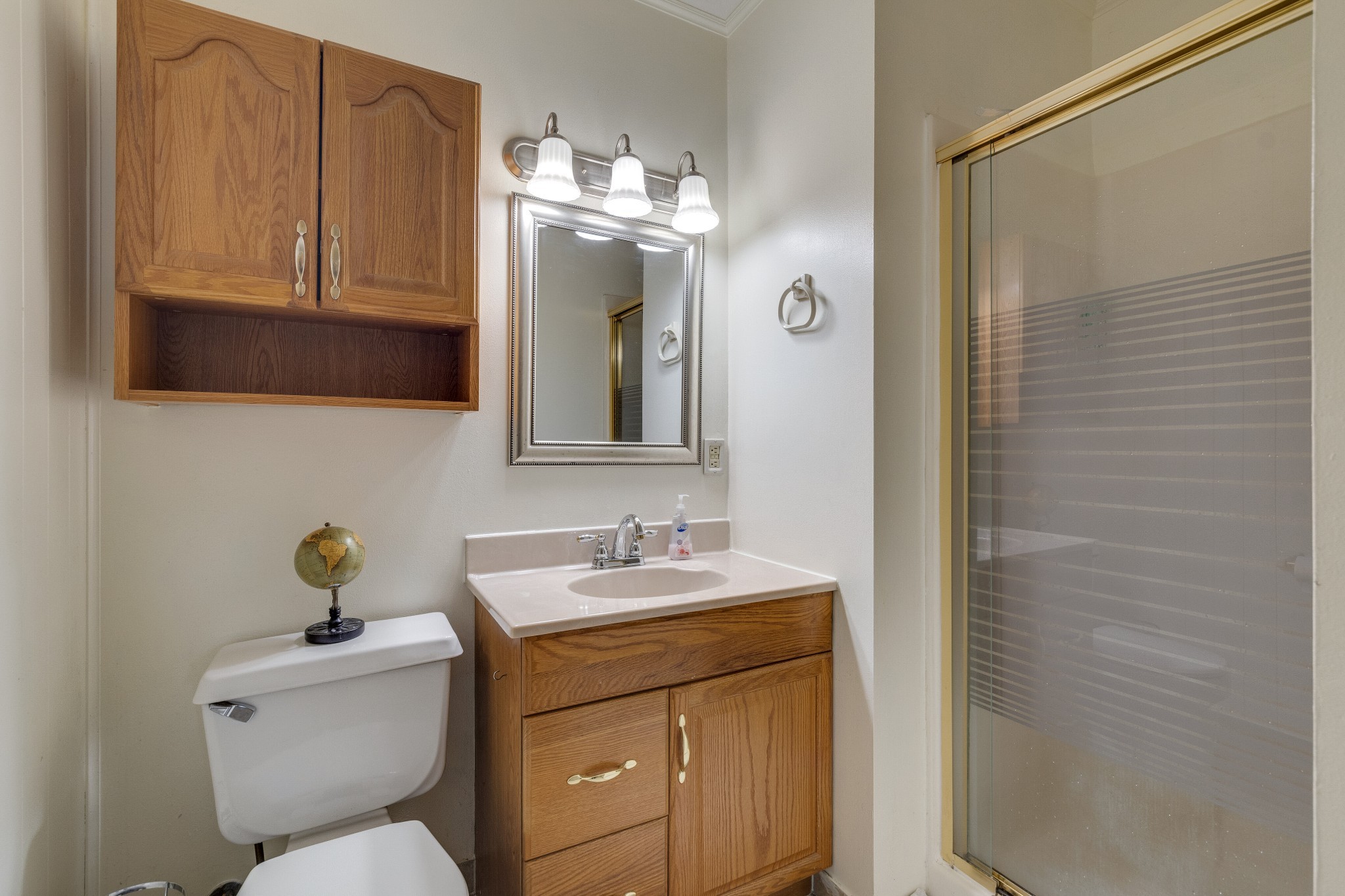 403 Mockingbird Drive Mount Pleasant, TN 38474 - Photo 17 of 26 a bathroom with a toilet sink and mirror