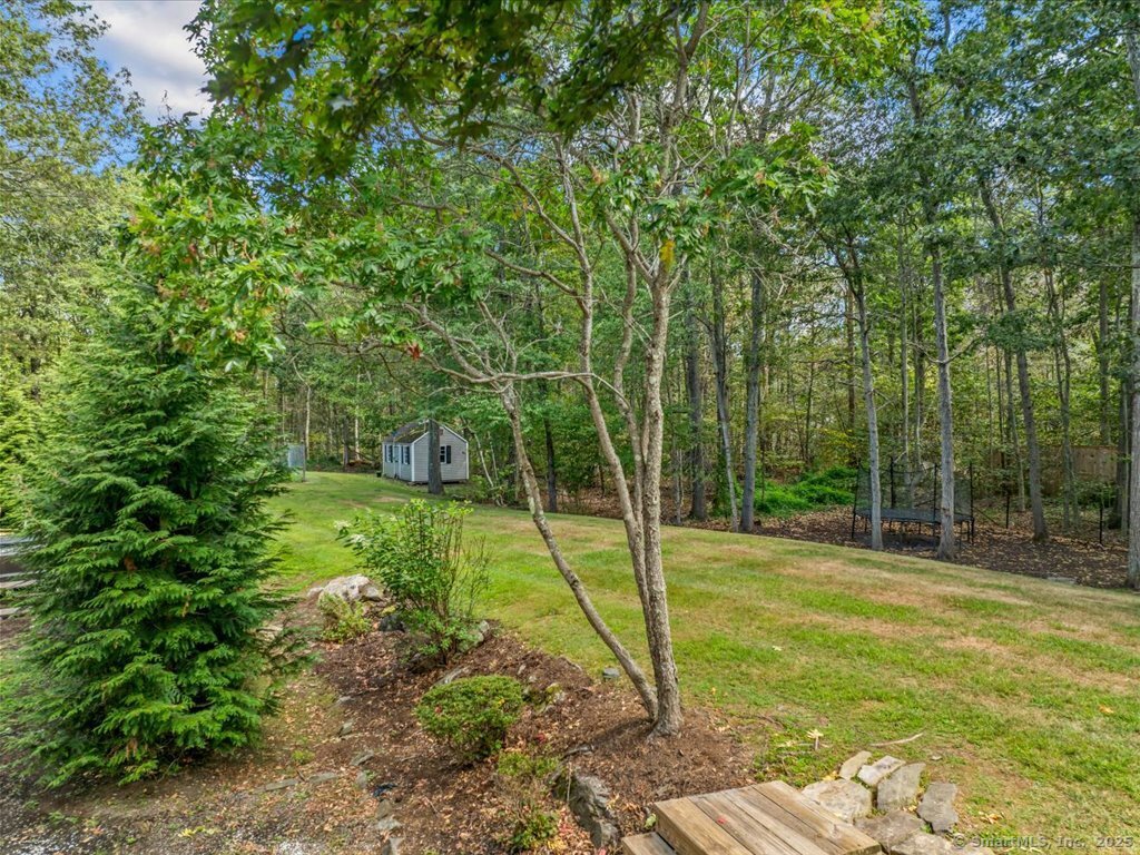 30 Renees Way Madison, CT 06443 - Photo 21 of 40 a view of a backyard with large trees