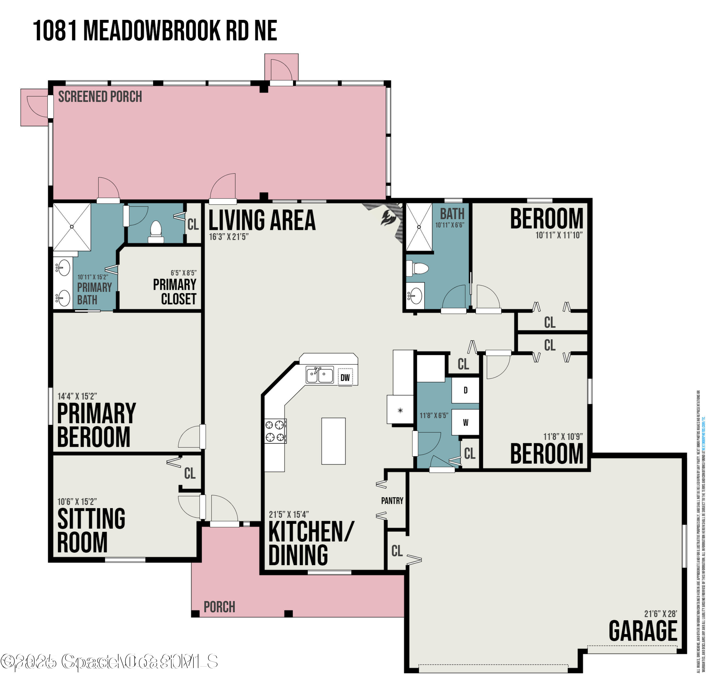 1081 Meadowbrook Road Northeast Palm Bay, FL 32905 - Photo 26 of 37 1081 Meadowbrook - layout