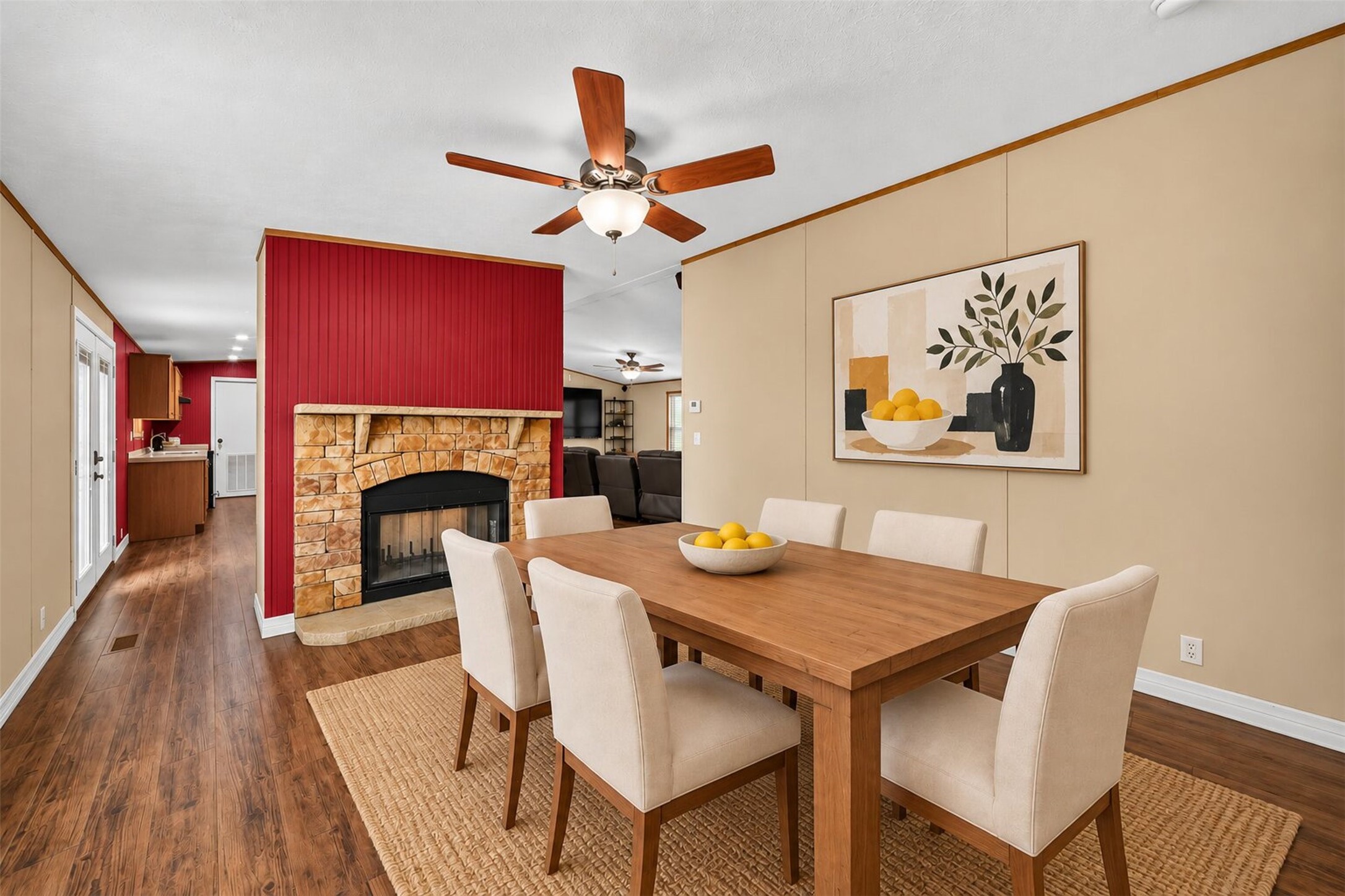 2581 Mann Road Conroe, TX 77303 - Photo 3 of 32 Virtually staged dining area showcasing the room’s potential for comfortable dining and entertaining.