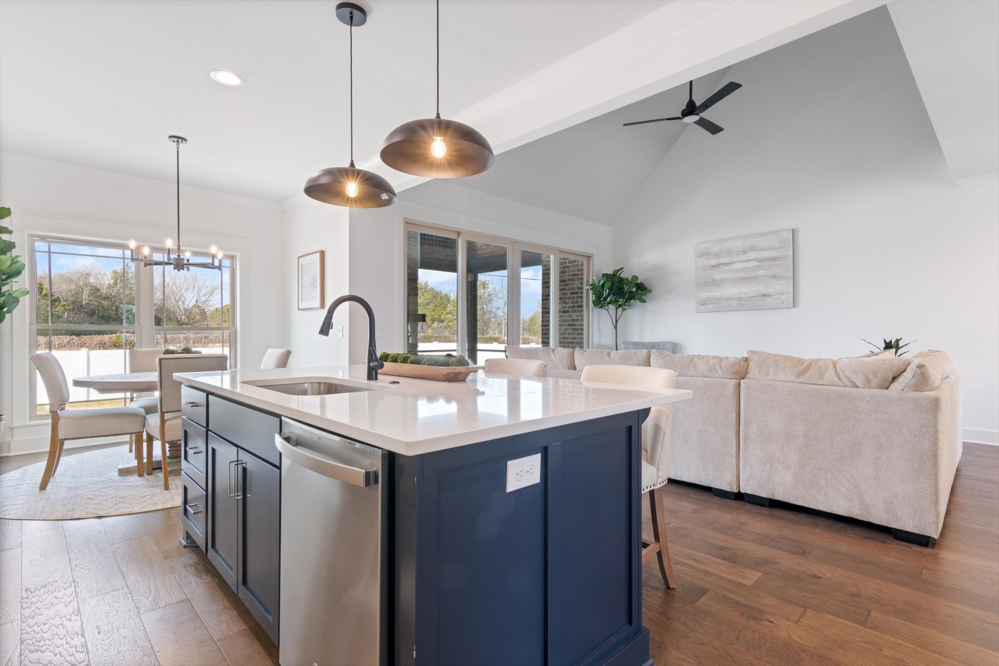 2704 Carousel Drive Murfreesboro, TN 37128 - Photo 5 of 17 a kitchen with counter top space a sink appliances and living room view