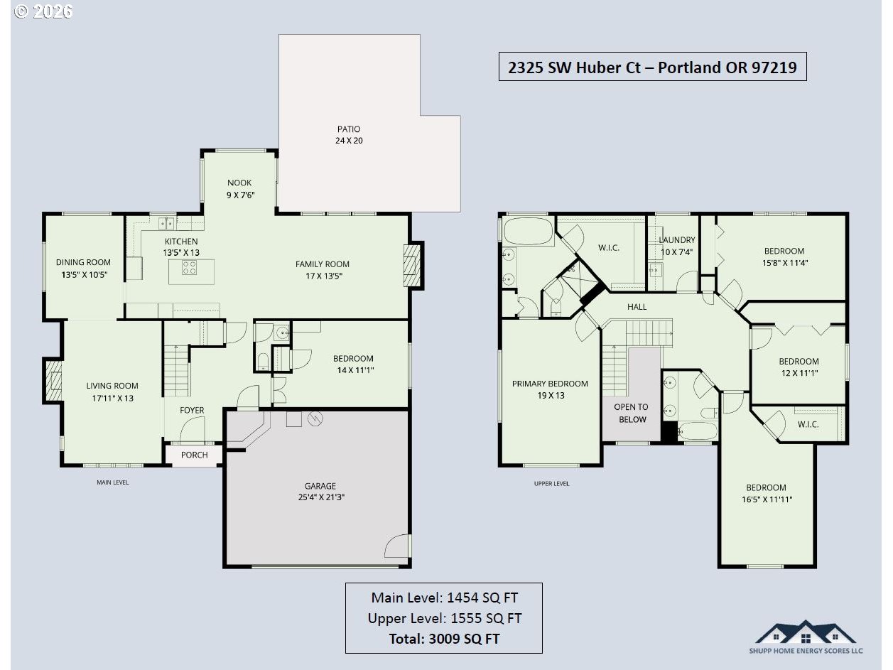 2325 Southwest Huber Court Portland, OR 97219 - Photo 39 of 39 Floor Plan