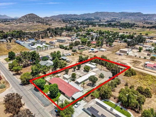 a front view of a house with patio