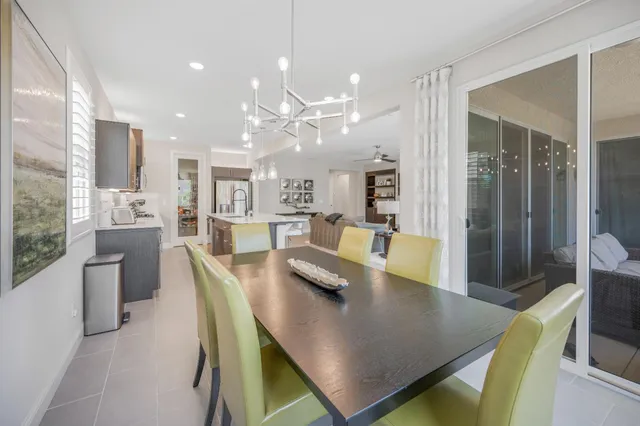 a view of a dining room and livingroom