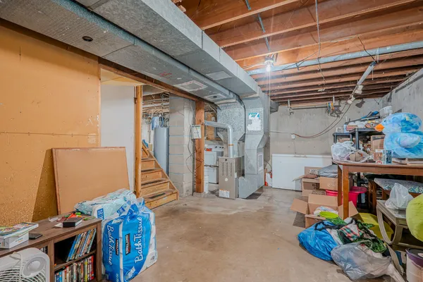 a view of storage and utility room