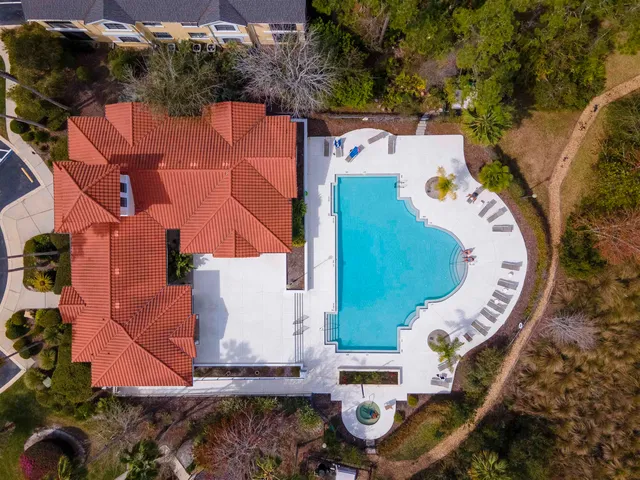 an aerial view of a city