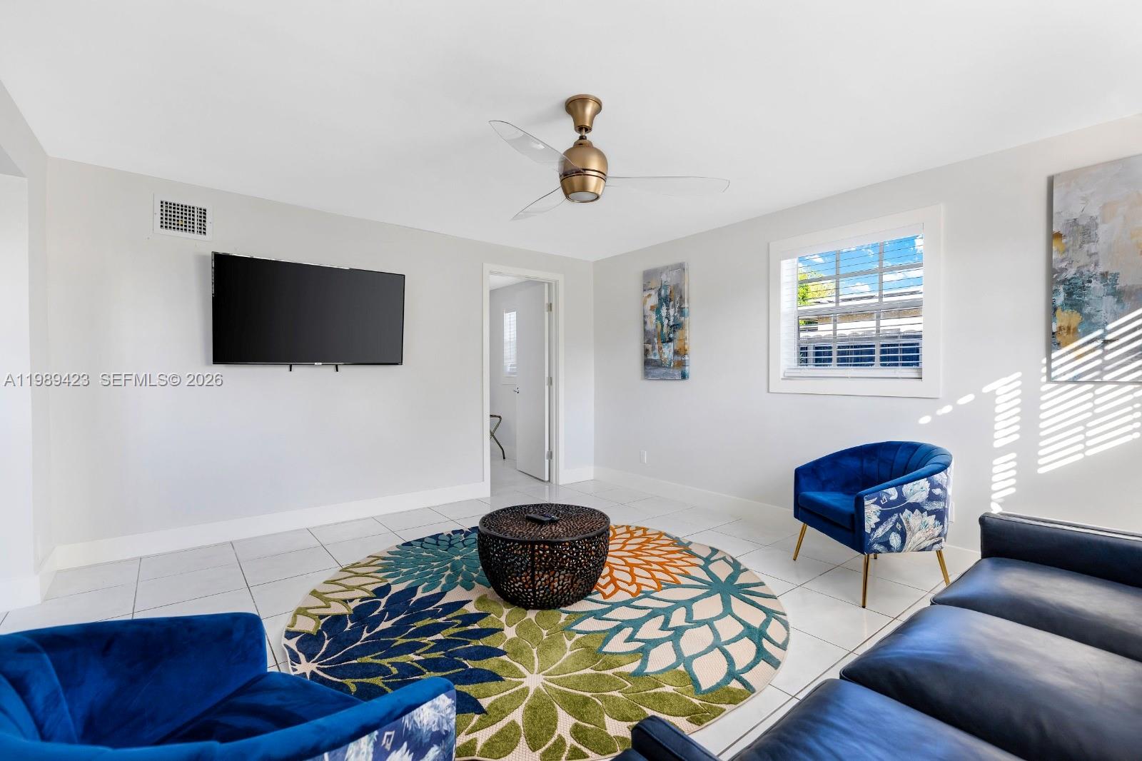 38 Miami Gardens Road West Park, FL 33023 - Photo 13 of 30 a living room with furniture and a flat screen tv