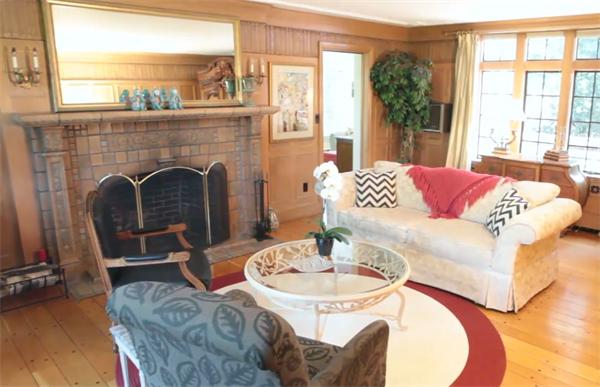 458 Chestnut Street Newton, MA 02468 - Photo 4 of 17 a living room with furniture and a fireplace