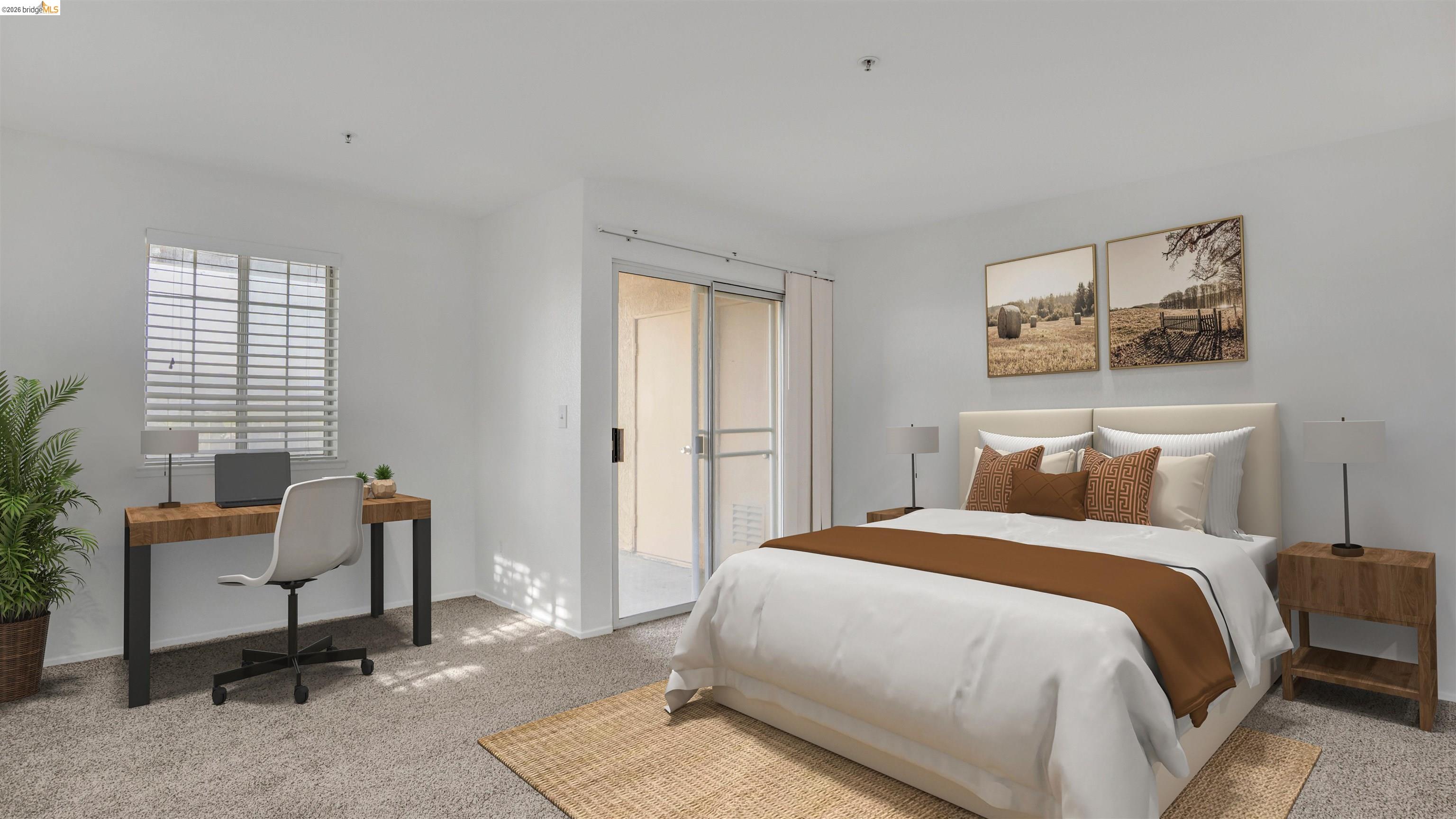 735 Watson Canyon Court, Unit 118 San Ramon, CA 94582 - Photo 1 of 38 a bedroom with a bed and a chair