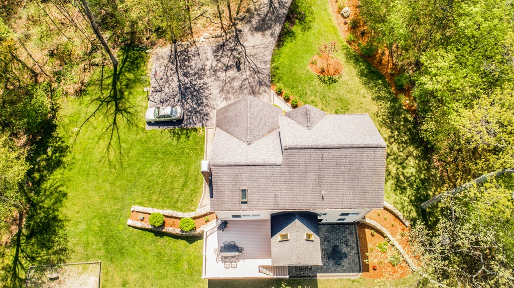 554 Douglas Road Northbridge, MA 01588 - Photo 4 of 30 an aerial view of residential house with swimming pool and seating space