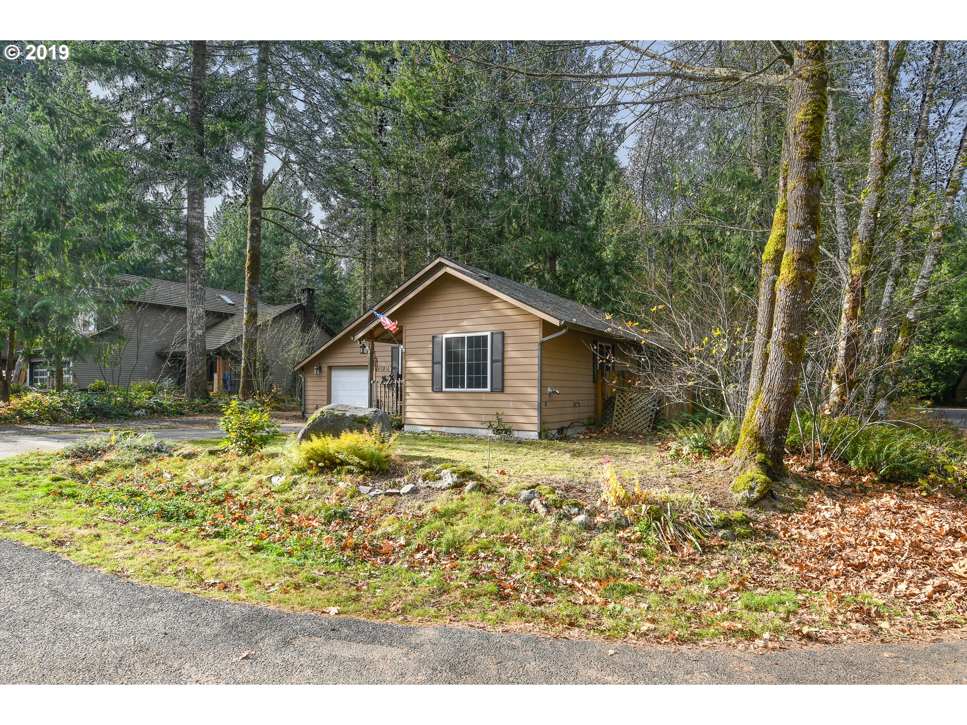 65210 East Alpine Way Rhododendron, OR 97049 - Photo 27 of 29 a dirt road with trees in front of it