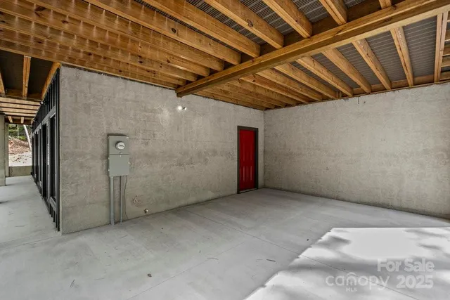 a living room with a room