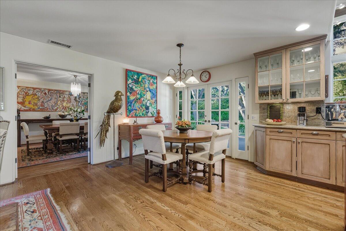2140 Veloz Drive Montecito, CA 93108 - Photo 12 of 50 a view of a a dining room with furniture window and wooden floor
