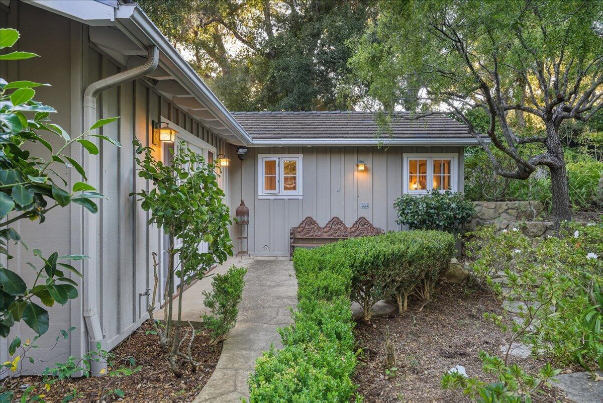 2140 Veloz Drive Montecito, CA 93108 - Photo 29 of 50 a front view of house with a garden