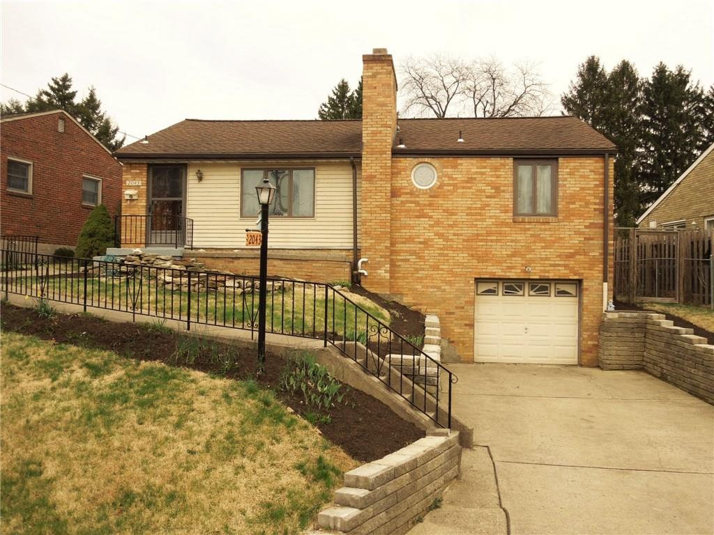 2043 Borland Road Pittsburgh, PA 15243 - Photo 1 of 24 Ranch living! Nicely updated brick ranch in great neighborhood. Fresh mulch & stone wall planter area near front entrance.