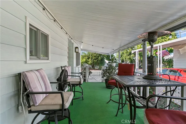 a house view with a garden space