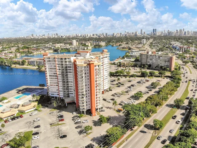 a view of a buildings