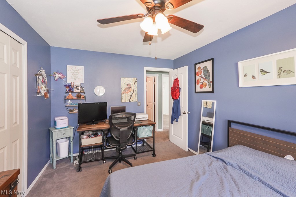 1127 Garden Road Willoughby, OH 44094 - Photo 28 of 33 Carpeted bedroom featuring a closet and ceiling fan