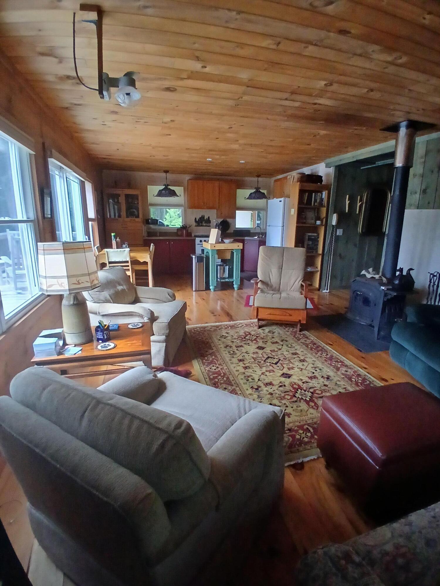 17 Leo Beane Road New Portland, ME 04961 - Photo 10 of 12 Living Room to kitchen