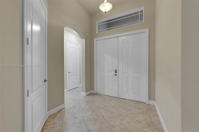 a view of an empty room