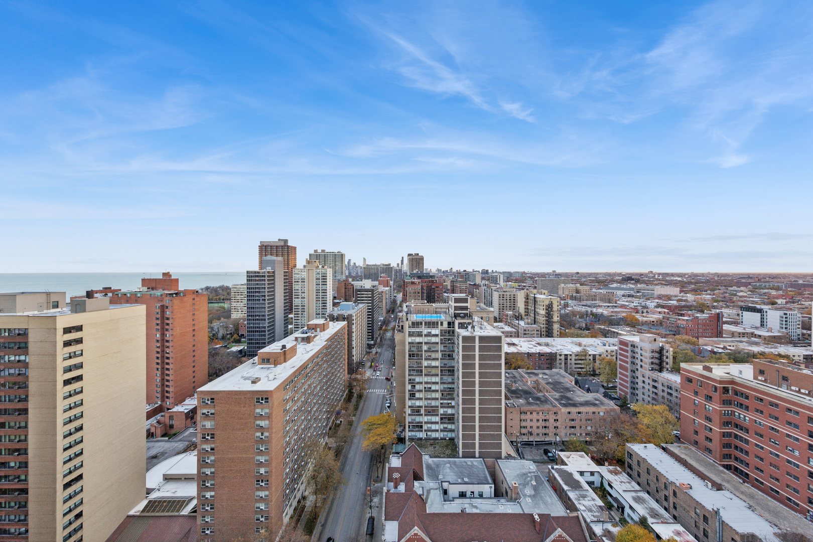 3150 North Sheridan Road, Unit 25CD Chicago, IL 60657 - Photo 22 of 28 a view of a city with tall buildings