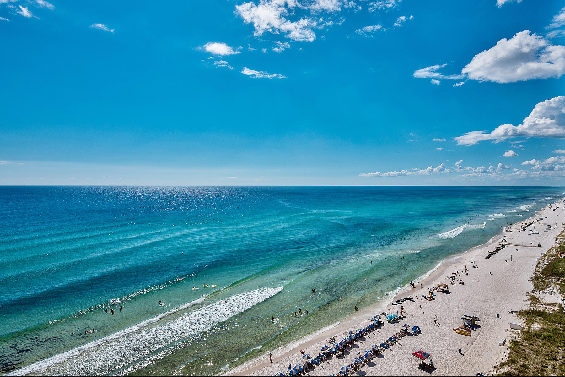 16819 Front Beach Road, Unit 1110 Panama City Beach, FL 32413 - Photo 18 of 34 a view of an ocean from a balcony