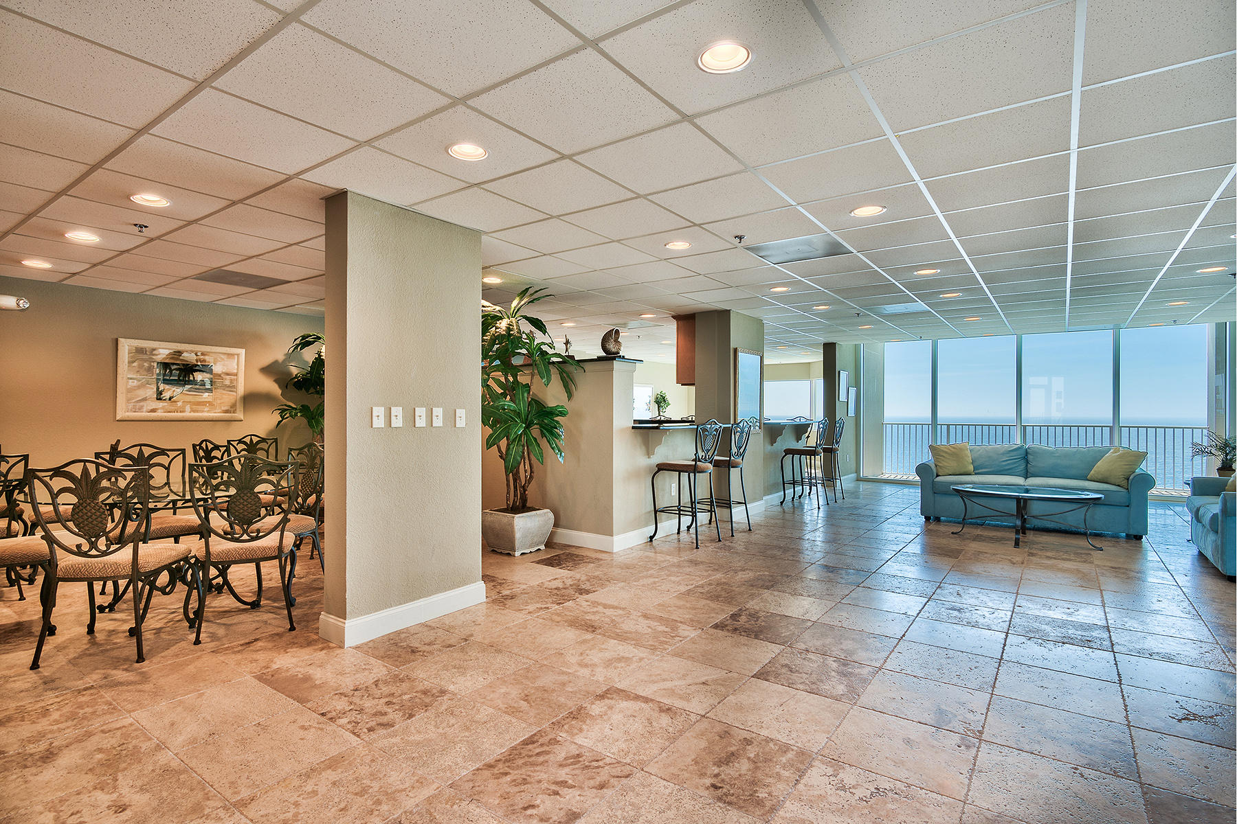 16819 Front Beach Road, Unit 1110 Panama City Beach, FL 32413 - Photo 25 of 34 a view of a room with furniture and a rug