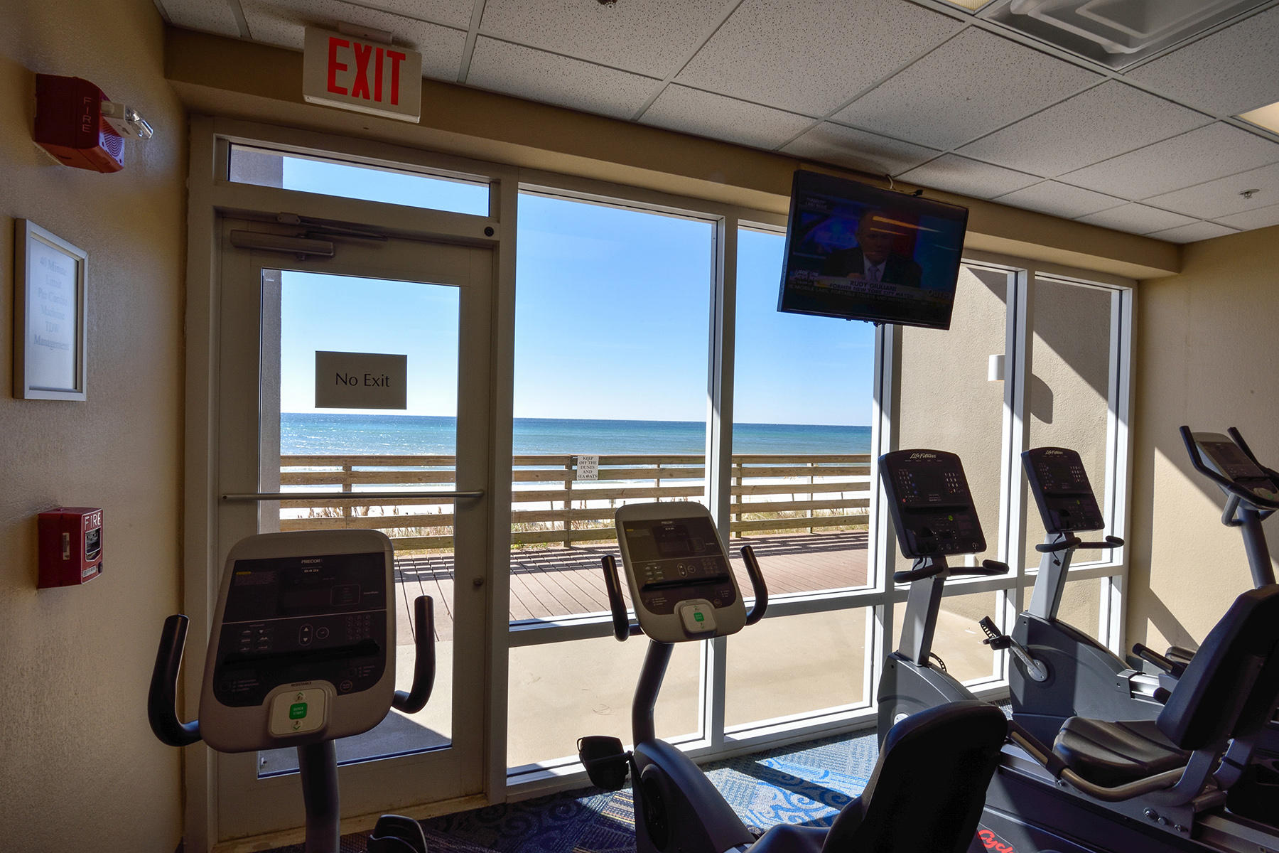 16819 Front Beach Road, Unit 1110 Panama City Beach, FL 32413 - Photo 32 of 34 a view of a workspace with furniture and windows