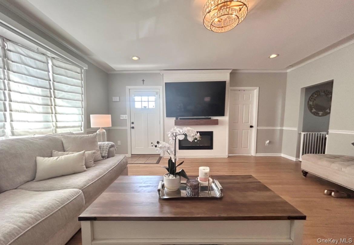 2845 Alder Road Bellmore, NY 11710 - Photo 6 of 25 Living room with Electric Fireplace