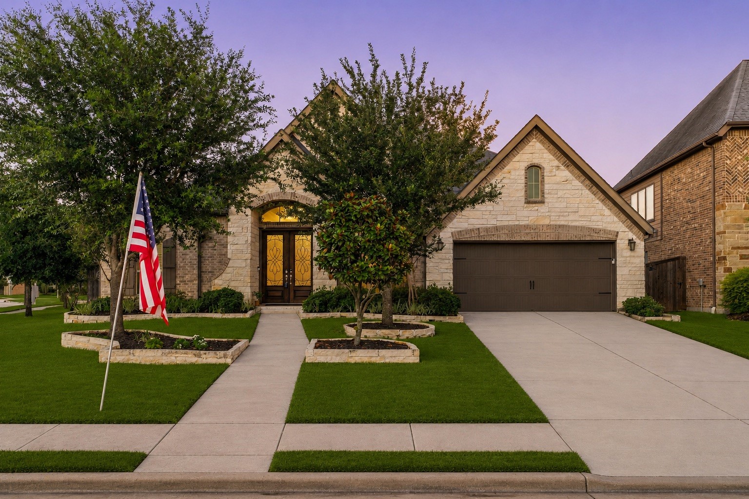 4103 August Light Court Fulshear, TX 77441 - Photo 1 of 33 a front view of a house with a yard