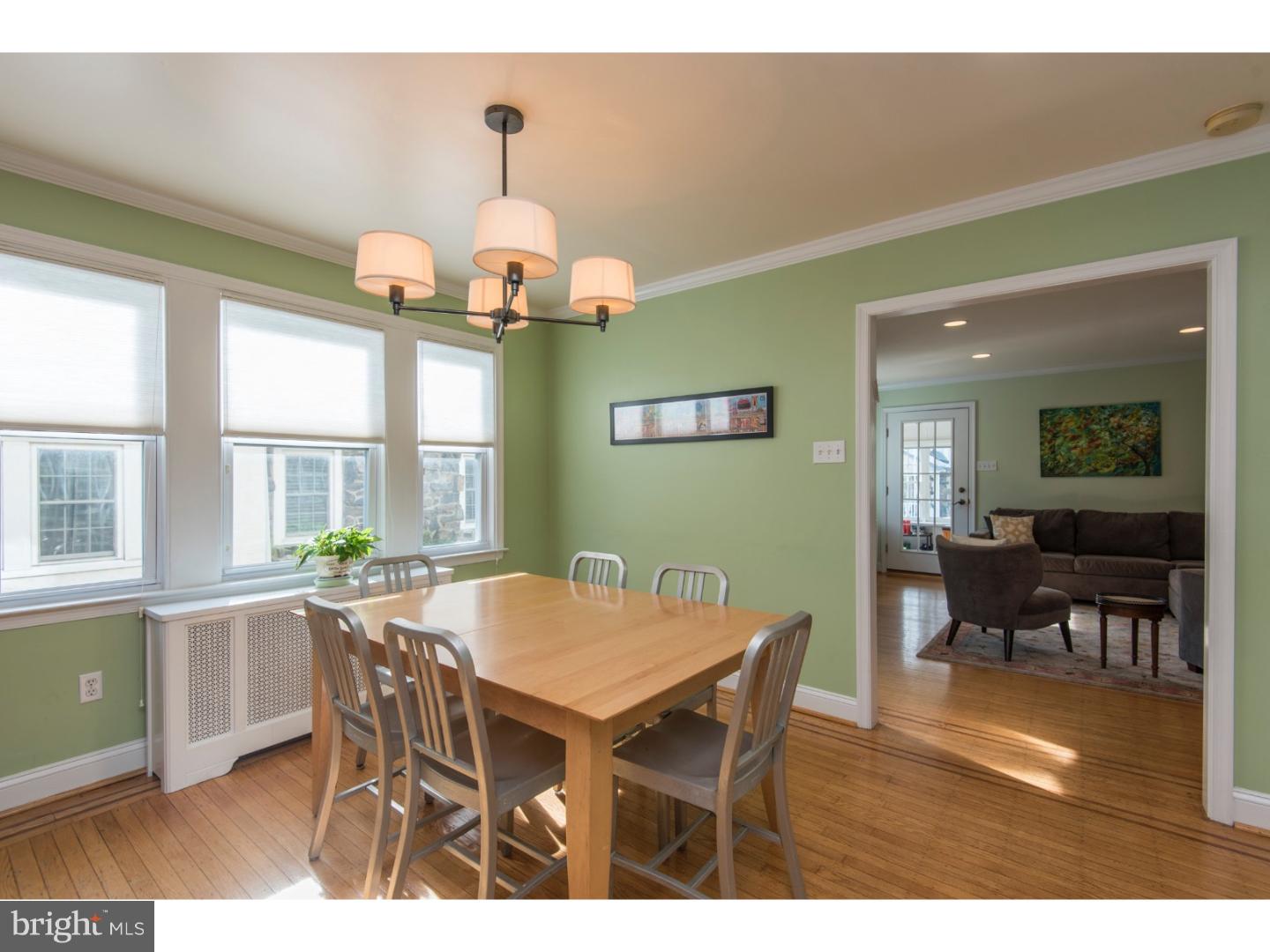 517 Valley-View Road Merion Station, PA 19066 - Photo 8 of 24 a view of a dining room with furniture and chandelier