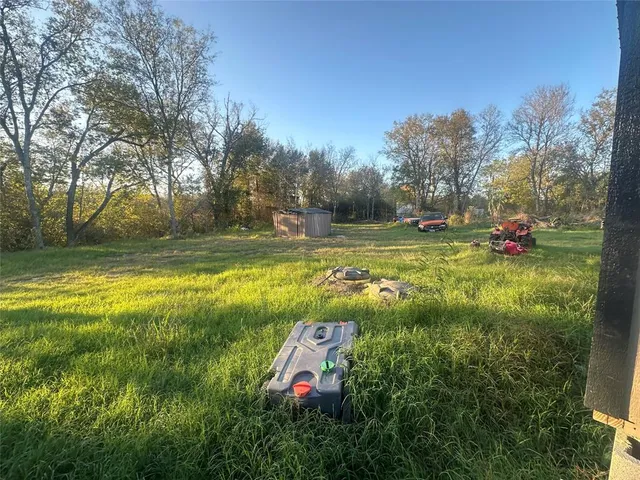 a view of an outdoor space and swimming pool
