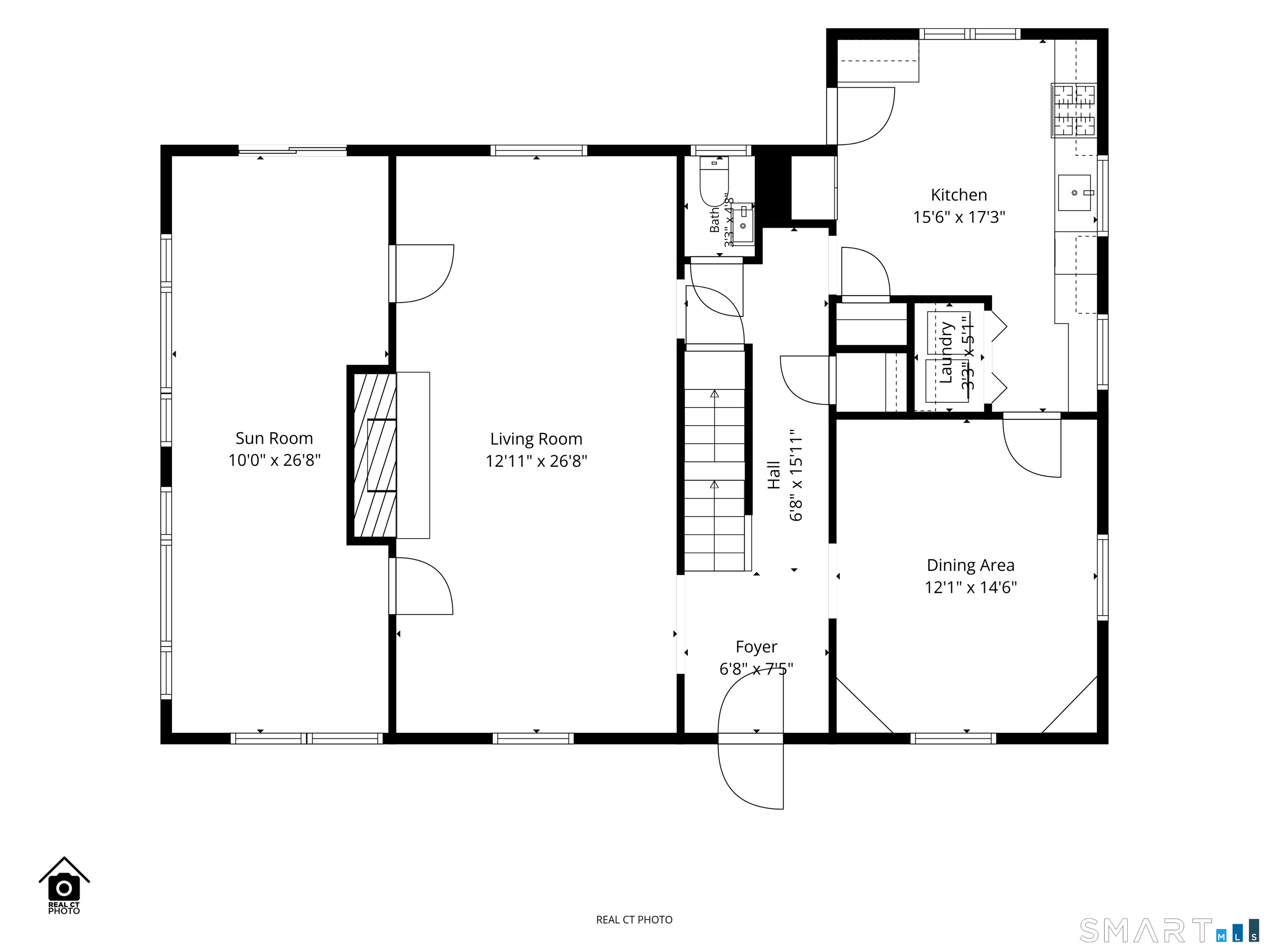9 Stratford Road West Hartford, CT 06117 - Photo 37 of 40 First floor, floor plan