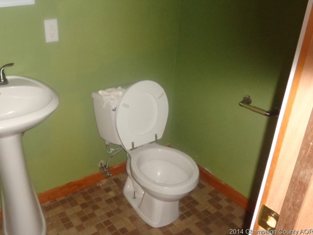 1519 Collier Avenue Rantoul, IL 61866 - Photo 9 of 15 a bathroom with a toilet and a sink