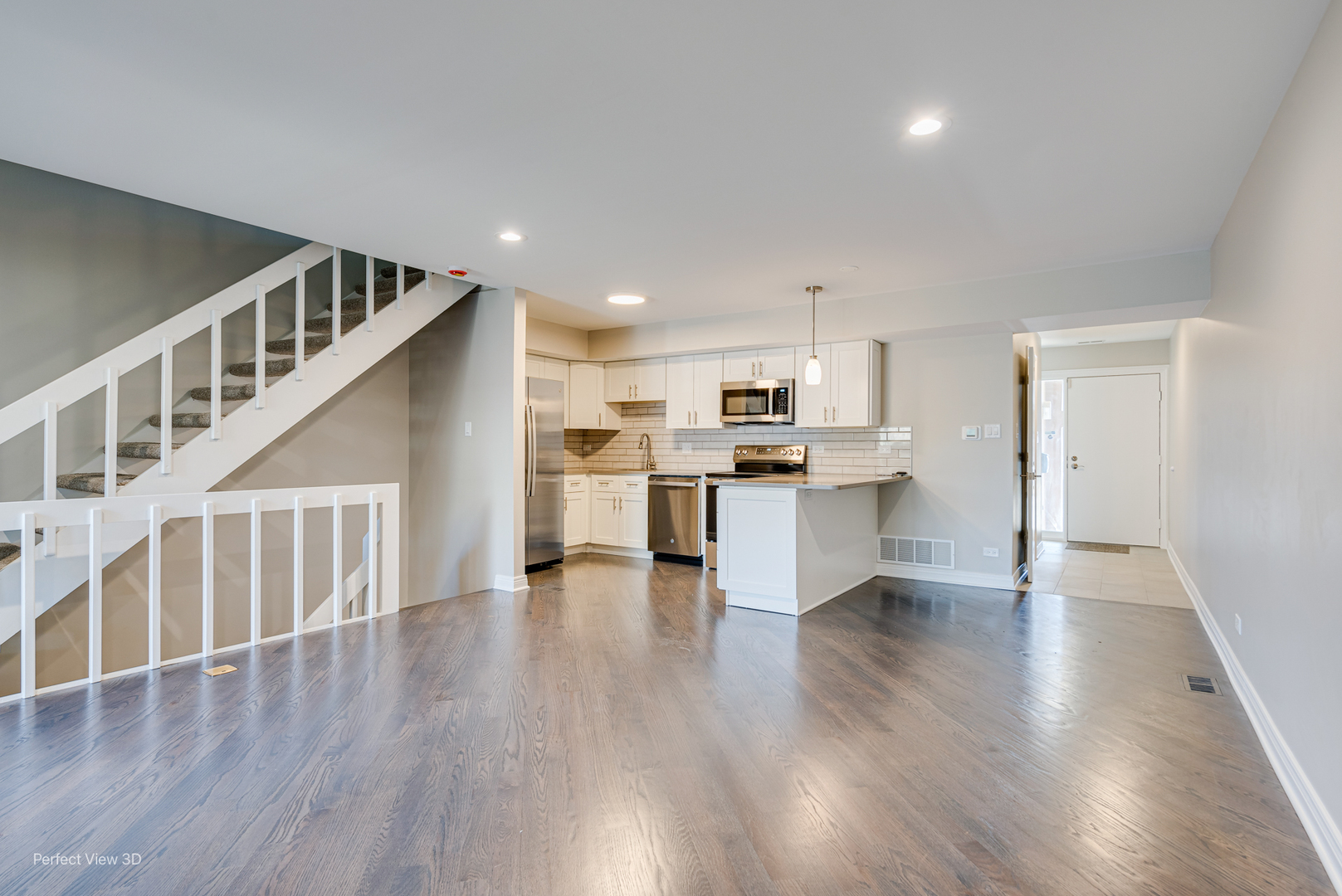 1679 Winnetka Road Glenview, IL 60025 - Photo 8 of 24 a view of kitchen with wooden floor and electronic appliances