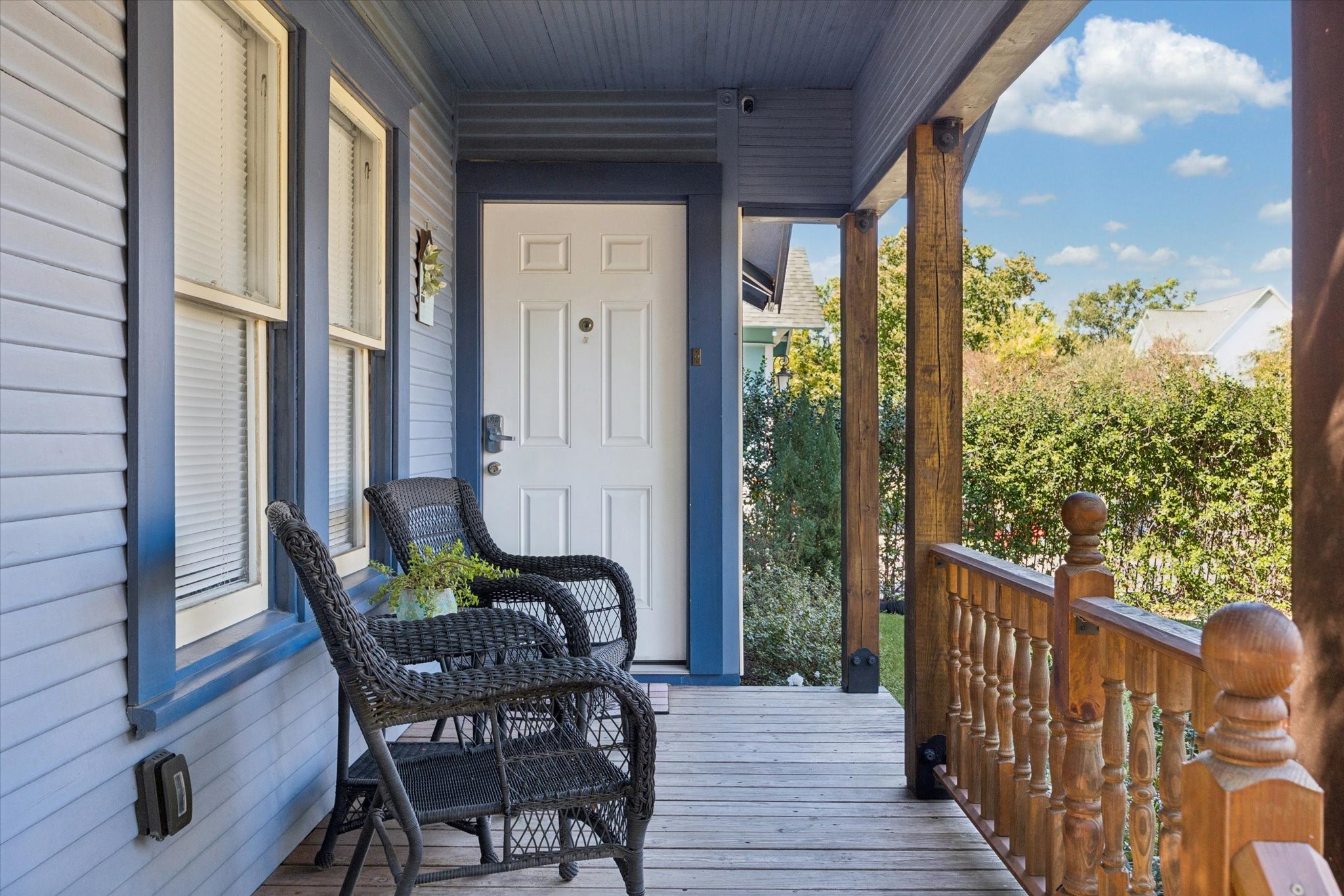 1526 Lawson Street Houston, TX 77023 - Photo 3 of 25 a view of a porch with furniture and wooden floor