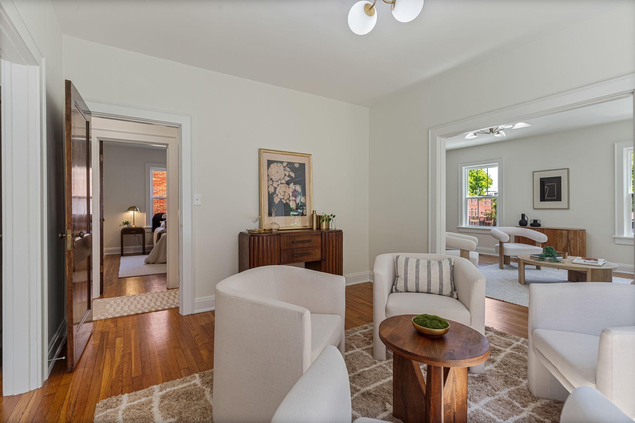 2005 Convent Place, Unit 1 Nashville, TN 37212 - Photo 19 of 41 a living room with furniture and a wooden floor