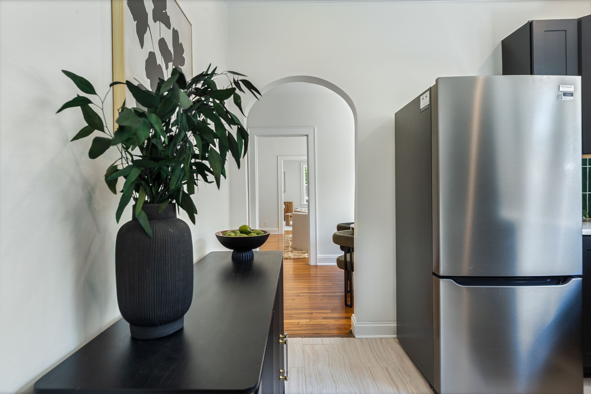 2005 Convent Place, Unit 1 Nashville, TN 37212 - Photo 30 of 41 a view of a kitchen with refrigerator and cabinets